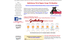 Desktop Screenshot of gatlinburgtnweather.com